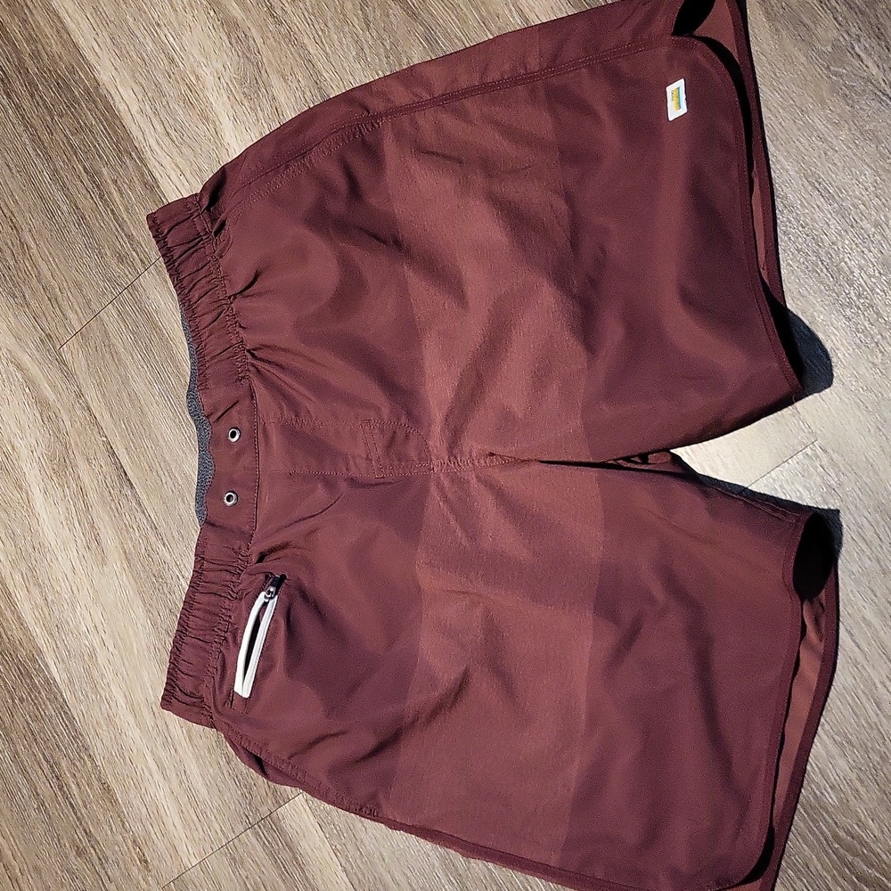 Vuori Men's Athletic Shorts - Burgundy